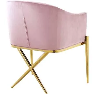 Modern Velvet Dining Chair with Gold Legs - Xavier Collection