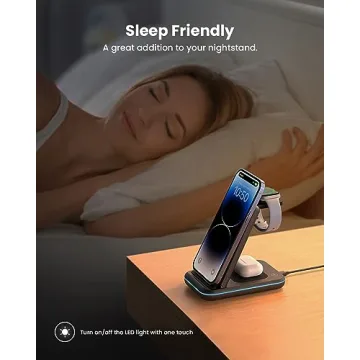 GEEKERA 3 in 1 Wireless Charging Station for Apple Devices