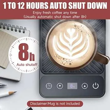 Premium Electric Mug Warmer with Timer and Temperature Control