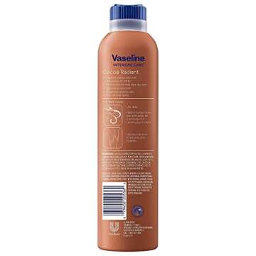 Vaseline Spray Go Cocoa Radiant Moisturizer 6.5 oz - Pack of 2