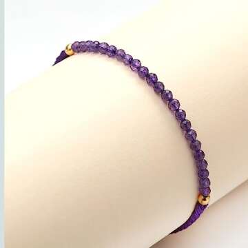 Gempires Amethyst Braided Bracelet for Elegant Gifting