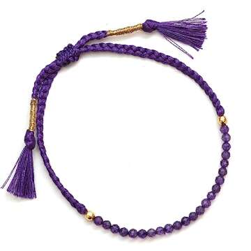 Gempires Amethyst Braided Bracelet for Elegant Gifting