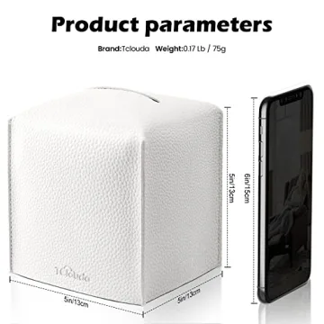 Stylish PU Leather Tissue Box Cover - 2 Pack for Home Decor