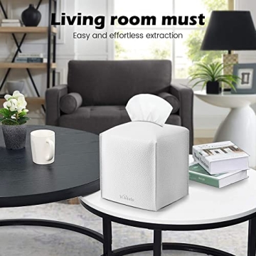 Stylish PU Leather Tissue Box Cover - 2 Pack for Home Decor