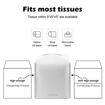 Stylish PU Leather Tissue Box Cover - 2 Pack for Home Decor