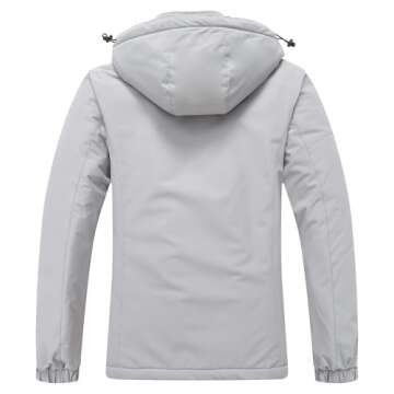 MOERDENG Women's Waterproof Ski Jacket Warm Winter Coat Hooded Snowboarding Jacket Snow Coat