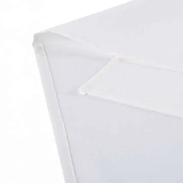 Waysle White Tablecloth for Rectangle Tables 60 x 102 Inch - Washable Polyester Table Cloth for 6 Foot Table - Perfect for Wedding, Restaurant, Party, Dinning, Banquet Decoration