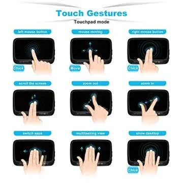 ILEBYGO Mini Wireless Keyboard Touchpad Combo with Backlight