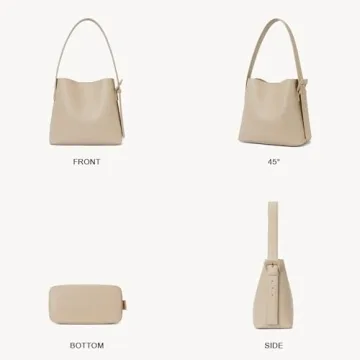 BOSTANTEN Stylish Vegan Leather Bucket Bag for Women