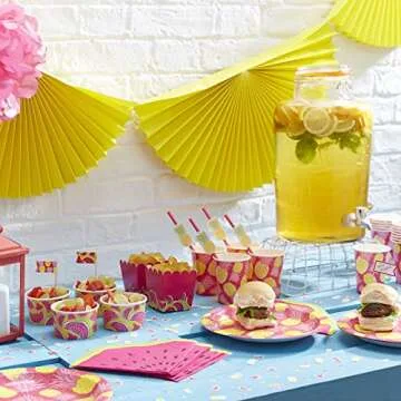 Ginger Ray Pink Summer Fruits Watermelon Slice Napkins