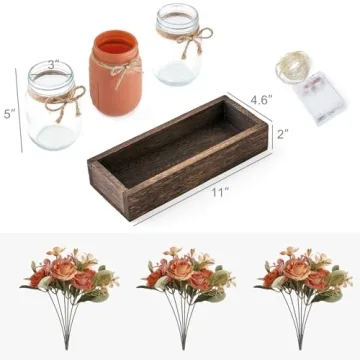 Mason Jar Lights Centerpieces for Dining Room