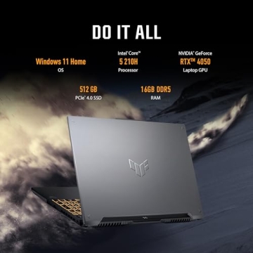 ASUS TUF Gaming F16 Laptop with RTX 4050 for Power Users