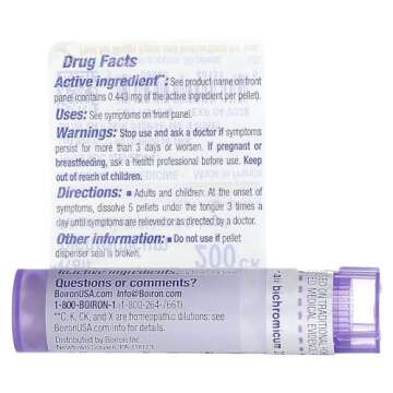 Boiron Kali Bichromicum 200Ck Homeopathic Medicine for Colds - 80 Pellets