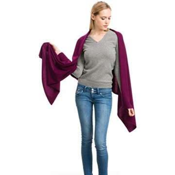 Citizen Cashmere Knitted Scarf Made from 100% Cashmere Extra Large Scarf Stole