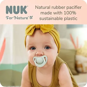 NUK for Nature Natural Rubber Pacifier for Babies 0-6M