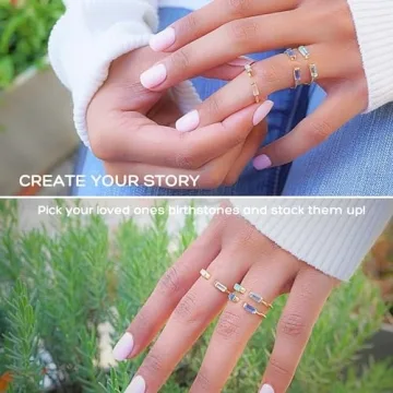 Buy 18K Gold Peridot Rings, Adjustable Stackable Designs