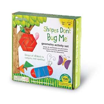Learning Resources LER1762 Shapes - Don't Bug Me - Geometry Activity Set, Multicolor