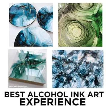 NARA Alcohol Ink Paper | Black | 10” Diameter Circle | 350 microns/360 GSM | 10 Sheets | Medium+ Paper | Paper for Alcohol Ink Art Painting | 100% Stain-Free