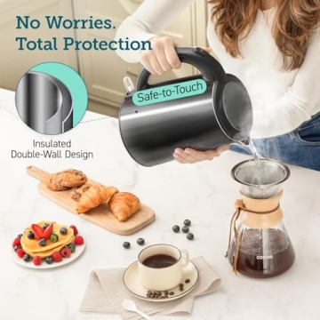 COSORI Electric Kettle | Stainless Steel, Fast Boil, Safe