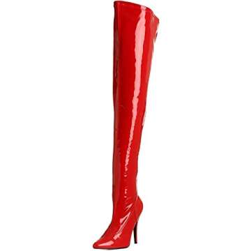 Pleaser SEDUCE-3000 Red Patent Heels for Women