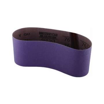 3M 761D Coated Sanding Belt, 4x24", P120 Grit, Durable