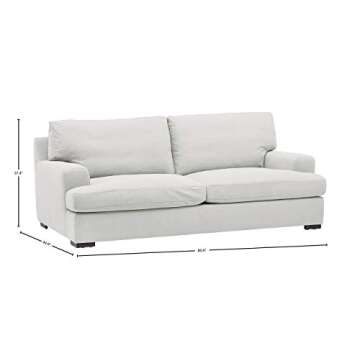 Amazon Brand – Stone & Beam Lauren Down-Filled Oversized Sofa Couch, 89"W, Pearl