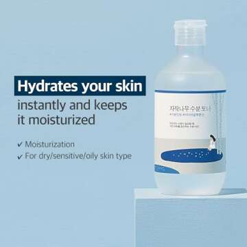 ROUND LAB Birch Juice Moisturizing Toner 300ml / Vita Hyaluronic Acid, Alcohol-Free, Fragrance & Essential oil-Free Hydrating Toner