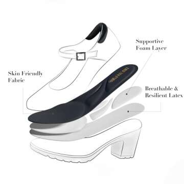 DREAM PAIRS Chunky Low Block Heels for Work & Weddings