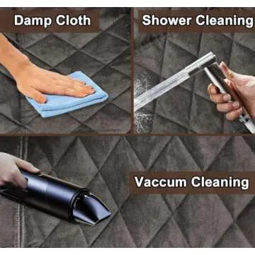 Pet Deluxe Thick Front Dog Car Seat Cover for Car SUV Waterproof Nonslip Pet Seat Covers for Jeep Dogs Cats, 2 Front Seats with Side Flaps, Black (2 Pack)