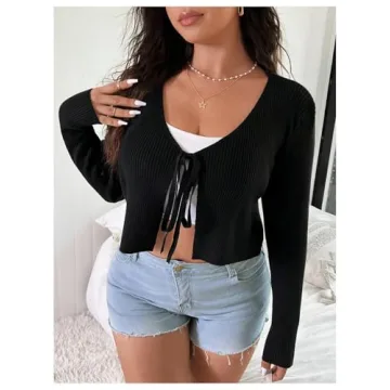 Stylish Cropped Cardigan for Women - Floerns Collection