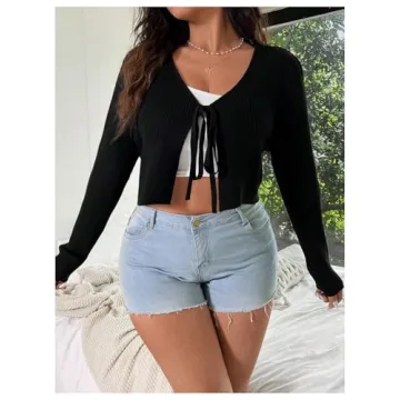 Stylish Cropped Cardigan for Women - Floerns Collection