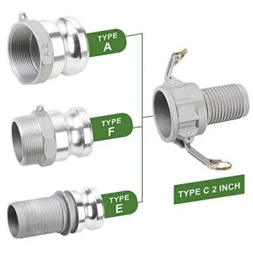 Camlock Fittings Type C&E Kit for Easy Fluid Transfer