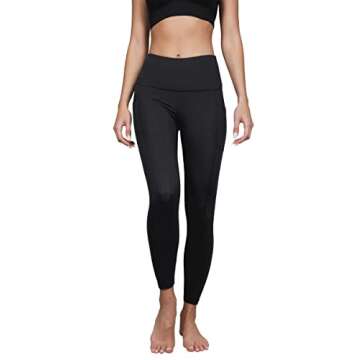 Yogalicious Lux High Waist Side Pocket Ankle Legging - Black - Large