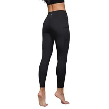 Yogalicious Lux High Waist Side Pocket Ankle Legging - Black - Large