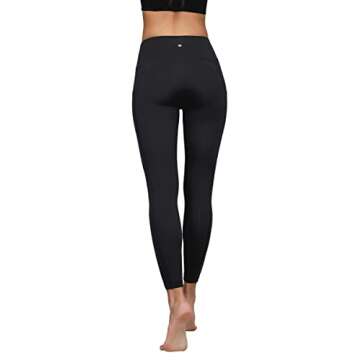 Yogalicious Lux High Waist Side Pocket Ankle Legging - Black - Large