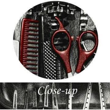 Vintage Barber Shop Tools Canvas Art Set - 3 Pieces