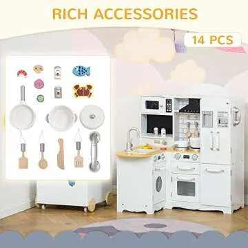 Qaba Kitchen Playset - Educational Toy for Kids