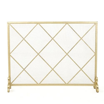 Christopher Knight Home Gold Iron Fireplace Screen