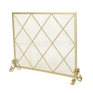 Christopher Knight Home Gold Iron Fireplace Screen