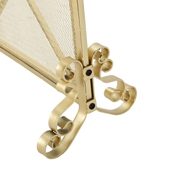 Christopher Knight Home Gold Iron Fireplace Screen