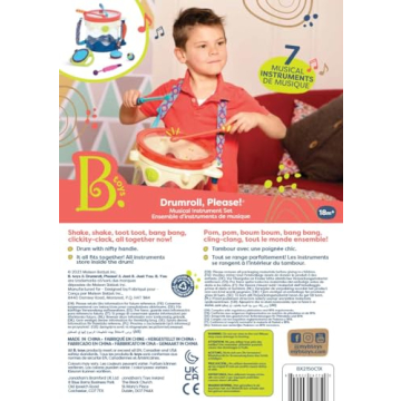 B. toys Musical Drum - 7 Instruments for Kids 18 Months +