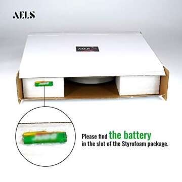 AELS 13x11 Inch Vintage Wall Clock, European Style Decorative Retro Wall Clock, Quality Quartz Battery Operated Hanging for Living Room Bedroom Office Décor, Distressed White Grey