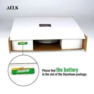 AELS 13x11 Inch Vintage Wall Clock, European Style Decorative Retro Wall Clock, Quality Quartz Battery Operated Hanging for Living Room Bedroom Office Décor, Distressed White Grey