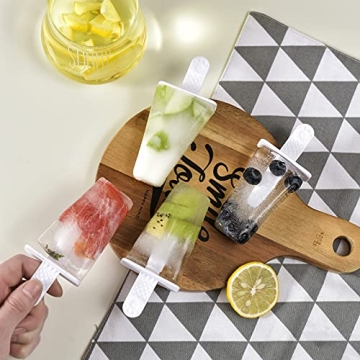 BPA Free Silicone Popsicle Molds 6 Piece Reusable Set