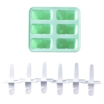 BPA Free Silicone Popsicle Molds 6 Piece Reusable Set