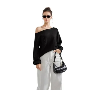 SUUKSESS Women Off Shoulder Knitted Sweater - Stylish Comfort