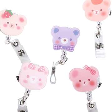 Retractable Cartoon Badge Reel - Fun & Functional ID Accessory