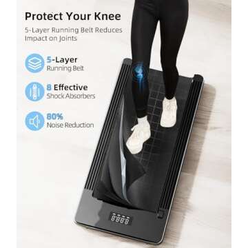 Bifanuo Walking Pad - Under Desk Treadmill, Treadmills for Home/Office, Portable Treadmill, Walking Pad Treadmill Under Desk with Remote Control LED Display- Ideal for Fitness Enthusiasts