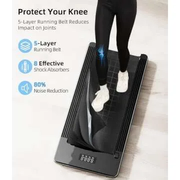 Bifanuo Walking Pad - Under Desk Treadmill, Treadmills for Home/Office, Portable Treadmill, Walking Pad Treadmill Under Desk with Remote Control LED Display- Ideal for Fitness Enthusiasts