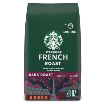 Starbucks Ground Coffee Dark Roast French Roast 100% Arabica 28 oz